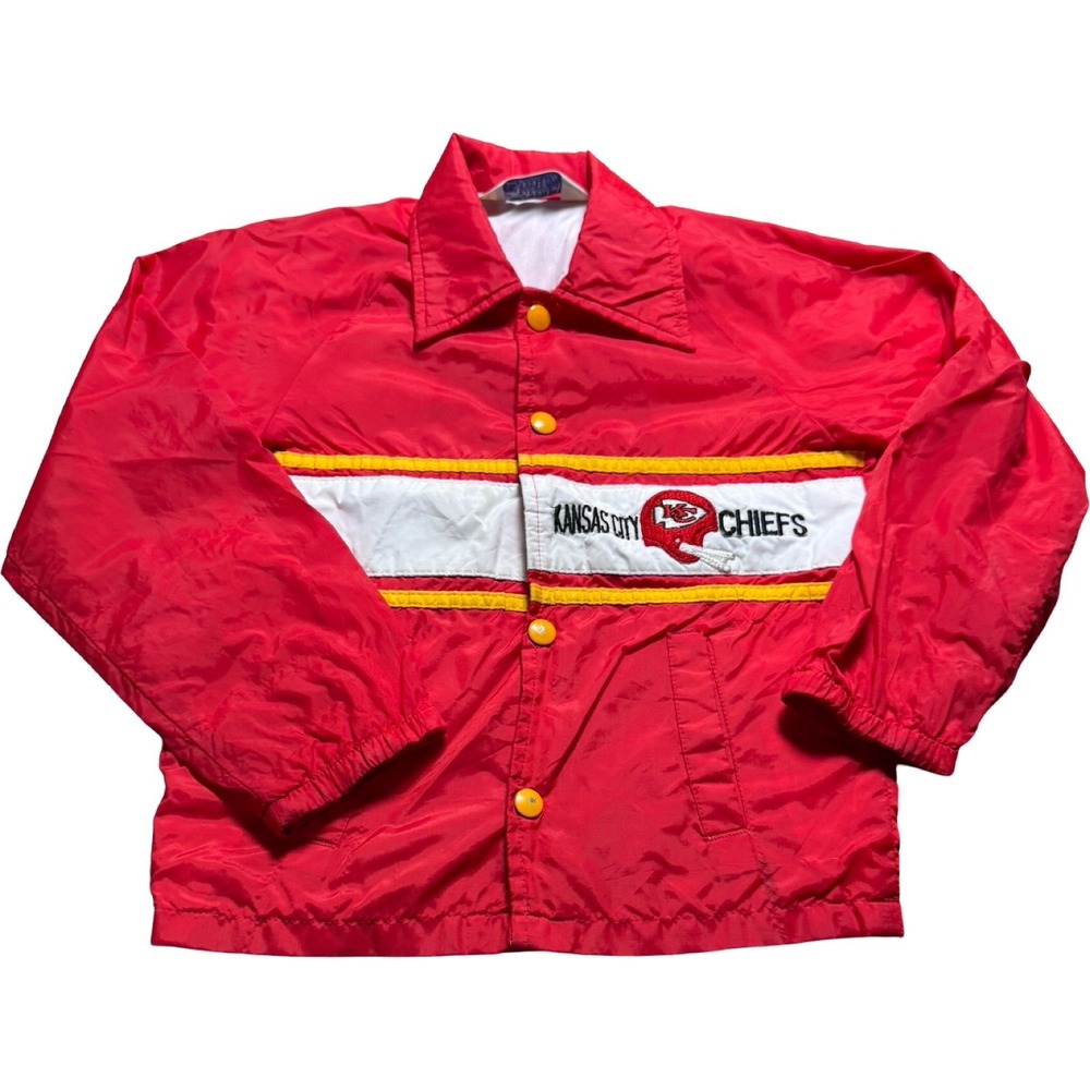 Stahl-Urban Kansas City Chiefs Jacket Kids Small Red Good Vintage Windbreaker